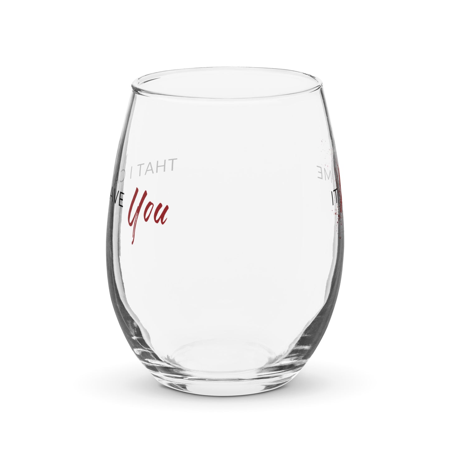 It Kills Me Wineglass