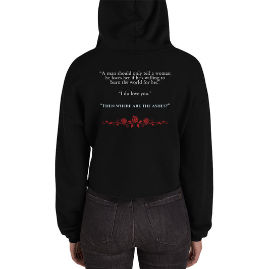 Fang's Red Crop Hoodie With Favorite Quote!