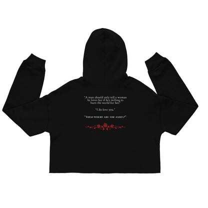 Fang's Red Crop Hoodie With Favorite Quote!
