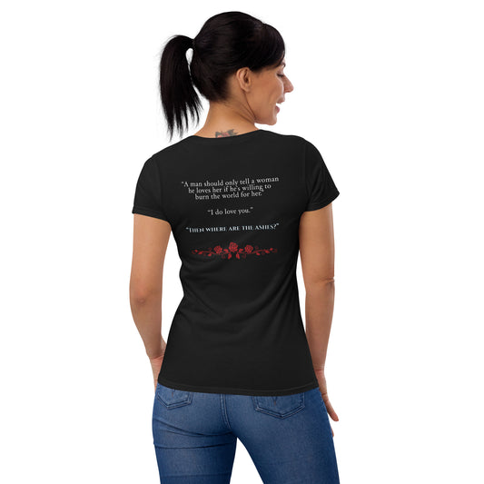 Fang's Red Short Sleeve With Favorite Quote!